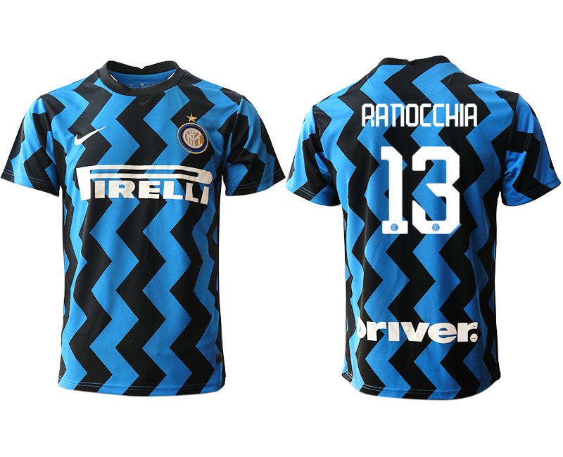 Men 2020-2021 club Inter Milan home aaa versio #13 blue Soccer Jerseys->inter milan jersey->Soccer Club Jersey
